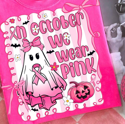 In October We Wear Pink - Graphic