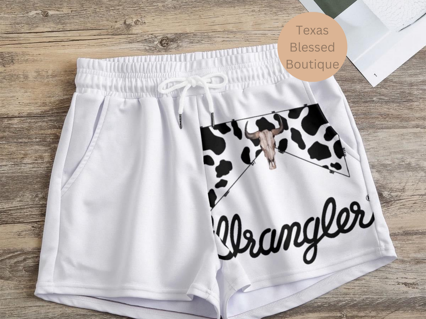 Cow Print Wrang Shorts • PRE ORDER