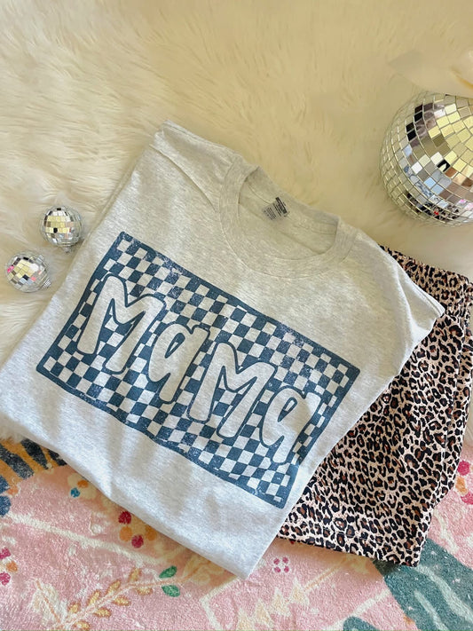 Mama Checkered Tee