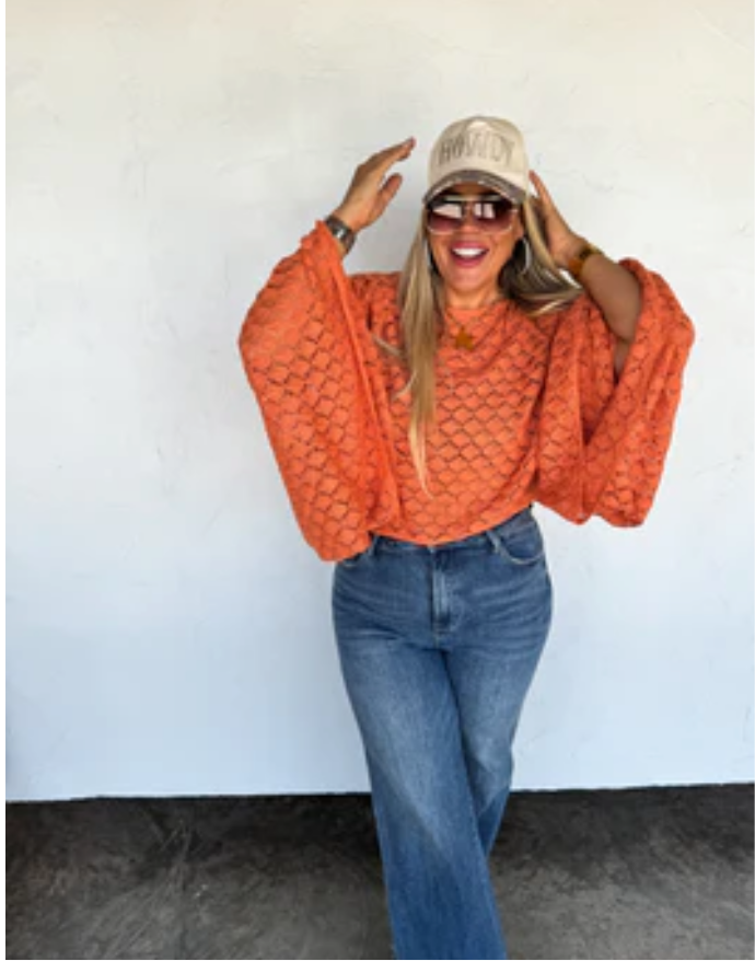 Free Spirit Bell Sleeve Top