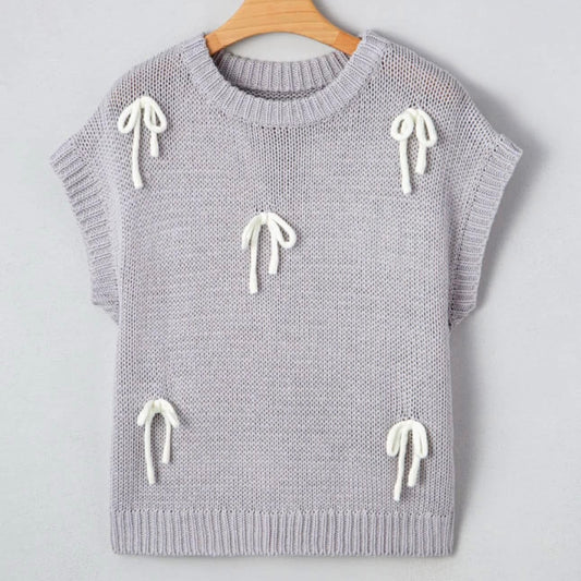 Classy Bow Sweater Top